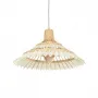 GLOBOSTAR® VENTALIA 999-0068 Boho Κρεμαστό Φωτιστικό Οροφής με Ντουί 1 x E27 AC 220-240V IP20 - Μπεζ - Μ40 x Π40 x Y23cm