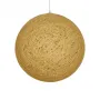 GLOBOSTAR® OCEANA 999-0155 Boho Κρεμαστό Φωτιστικό Οροφής με Ντουί 1 x E27 AC 220-240V IP20 - Μπεζ & Χρυσό - Μ60 x Π60 x Υ60cm