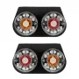 GLOBOSTAR® TAILIGHT 999-0251 Πίσω Φανάρι Οχημάτων LED 9W 360lm 180° DC 24V Αδιάβροχο IP66 Πορτοκαλί & Κόκκινο & Ψυχρό Λευκό 6000K - Μ18.5 x Π5 x Υ10cm - Πακέτο 2 Τεμαχίων - 1 Χρόνο Εγγύηση