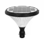 GLOBOSTAR® SQUARE 90503 Φωτιστικό Κεφαλής Post Top Πλατείας/Πάρκου/Κήπου LED 40W 1600lm 120° DC 5V με Ενσωματωμένο Φωτοβολταϊκό Panel 5V 25W & Επαναφορτιζόμενη Μπαταρία Li-ion 3.2V 30000mAh με Αισθητήρα Κίνησης-Ημέρας-Νύχτας Αδιάβροχο IP65 Θερμό Λευκό 2700K - Sanan SMD Chip - Γκρι Ανθρακί Ματ - Μ54 x Π54 x Υ48.5cm - 2 Χρόνια Εγγύηση