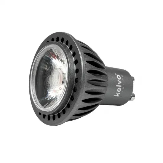 kelvo® KYRON 10° KLV-103-0005 Σποτ GU10 MR16 LED 7W 700lm CRI (Ra) ≥ 90 10° AC 220-240V IP20 Ultra Θερμό Λευκό 1800K Dimmable - CREE CXA Chip - Γκρι Ανθρακί Ματ - Μ5 x Π5 x Υ6cm - 3 Χρόνια Εγγύηση