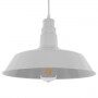 GLOBOSTAR® RAY 01043 Vintage Κρεμαστό Φωτιστικό Οροφής με Ντουί 1 x E27 AC 220-240V IP20 - Λευκό - Μ36 x Π36 x Υ25cm