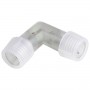 GLOBOSTAR® LIGHTUBE 22637 Διπλός σύνδεσμος L για Φωτοσωλήνα GloboStar 22515 Αδιάβροχο IP65 - Μ1.4 x Π1 x Υ1.4cm