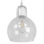 GLOBOSTAR® LUCREZIA 01314 Μοντέρνο Κρεμαστό Φωτιστικό Οροφής με Ντουί 1 x E27 AC 220-240V IP20 - Διάφανο - Μ18 x Π18 x Υ23cm