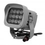 GLOBOSTAR® FLOOD-XENA 05021 Προβολέας Σποτ Wall Washer LED 24W 2400lm 10° AC 24V Αδιάβροχο IP65 RGB - Anthracite Grey - L13.5 x W11 x H15cm - 3 Years Warranty