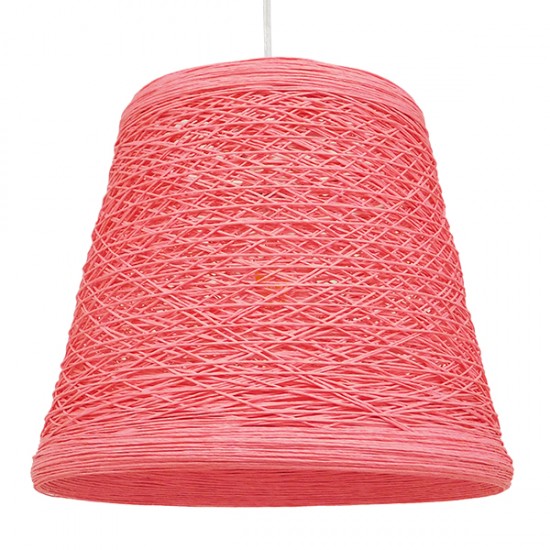 GLOBOSTAR® PLAYROOM 00996 Vintage Κρεμαστό Φωτιστικό Οροφής με Ντουί 1 x E27 AC 220-240V IP20 - Ροζ - Μ32 x Π32 x Υ27cm
