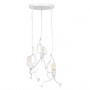 GLOBOSTAR® LITTLE MAN 01654 Μοντέρνο Κρεμαστό Φωτιστικό Οροφής με Ντουί 3 x E27 AC 220-240V IP20 - Λευκό - Μ45 x Π45 x Υ40cm