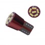 GLOBOSTAR® W5W-T10 81107 Λάμπα W5W T10 CANbus LED 1.6W 60lm 120° DC 12V IP20 Ψυχρό Λευκό 6000K - 6 x Epistar SMD4014 Chip - Μ1 x Π1 x Υ2.7cm - 1 Χρόνο Εγγύηση
