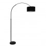 GLOBOSTAR® IMPERIAL 01587 Μοντέρνο Επιδαπέδιο Φωτιστικό με Ντουί 1 x E27 AC 220-240V IP20 - Μαύρο - Μ100 x Π34 x Υ187cm