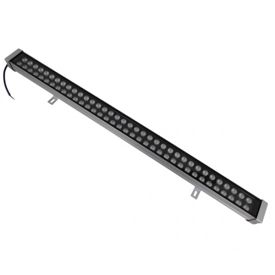 GLOBOSTAR® WASHER-MOZA 05118 Μπάρα Φωτισμού Wall Washer LED 72W 11520lm 10-30° DC 24V Αδιάβροχο IP66 Ψυχρό Λευκό 6000K Dimmable - Γκρι Ανθρακί - Μ100 x Π7.4 x Υ7cm - 3 Χρόνια Εγγύηση
