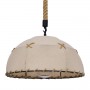 GLOBOSTAR® ANTOINETTE 01028 Vintage Κρεμαστό Φωτιστικό Οροφής με Ντουί 1 x E27 AC 220-240V IP20 - Μπεζ - Μ35 x Π35 x Υ20cm