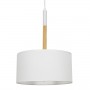 GLOBOSTAR® BRONX 01518 Μοντέρνο Κρεμαστό Φωτιστικό Οροφής με Ντουί 1 x E27 AC 220-240V IP20 - Λευκό - Μ35 x Π35 x Υ50cm