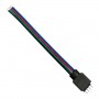 GLOBOSTAR® STRIPCON 70725 Ταχυσύνδεσμος 4 Pin Αρσενικός για Ταινία LED RGB σε 4 Καλώδια IP20 - Πολύχρωμο - Μ16.5 x Π1.7 x Υ0.3cm