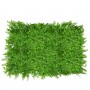 GLOBOSTAR® FERN 78422 Τεχνητό Πάνελ Φυλλωσιάς / Κάθετος Κήπος Βασιλική Φτέρη & Ίληξ - Πράσινο - Μ60 x Π9 x Υ40cm