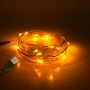 GLOBOSTAR® STRINGLIGHT 79710 Γιρλάντα 2m 20 LED 1.2W 60lm 360° DC 5V με USB 2.0 IP20 Ultra Θερμό Λευκό 2200Κ Dimmable - Χάλκινο - Μ200 x Π0.6 x Υ0.6cm - 1 Χρόνο Εγγύηση