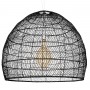 GLOBOSTAR® MALIBU 00966 Boho Κρεμαστό Φωτιστικό Οροφής με Ντουί 1 x E27 AC 220-240V IP20 - Μαύρο - Μ100 x Π100 x Y86cm