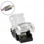 GLOBOSTAR® STRIPCON 70716 Ταχυσύνδεσμος για Μονόχρωμη Ταινία LED 8mm σε 2 Καλώδια Αδιάβροχο IP65 - Διάφανο - Μ1.3 x Π2.4 x Υ0.8cm