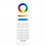 GloboStar® 73426 FUT089 Mi-Light Ασύρματο Χειριστήριο Αφής RF 2.4Ghz 8 Group για όλα τα RGBW+WW Mi-BOXER Controller DC 3V 2 x AAA - IP20 Λευκό - Μ15.6 x Π5.4 x Υ2.5cm - 5 Years Warranty