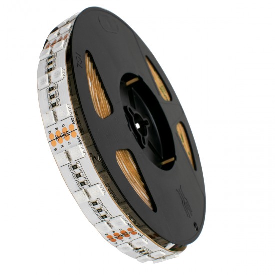 GLOBOSTAR® DUORA 70279 Ταινία LED 28.8W/m 1872lm/m 120° DC 24V IP20 120 x SMD5050 Chip/m Πολύχρωμο RGB Dimmable - Sanan SMD Chip - M500 x Π1.5 x Υ0.2cm - Ρολό 5 Μέτρων - 5 Χρόνια Εγγύηση