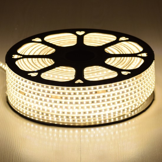 GLOBOSTAR® EPISLIM 70502 Ταινία LED 12W/m 1080lm/m 120° DC 220-240V Αδιάβροχη IP65 96 x SMD2835 Chip/m Θερμό Λευκό 2700K Dimmable - Epistar SMD Chip - Μ100 x Π1 x Υ0.5cm - 3 Χρόνια Εγγύηση