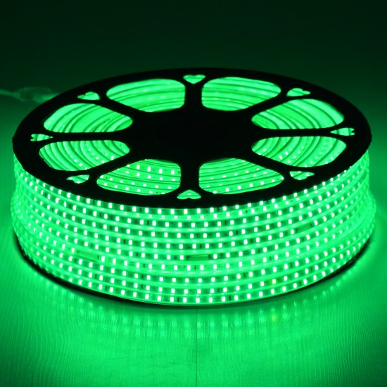 GLOBOSTAR® EPISLIM 70505 Ταινία LED 12W/m 780lm/m 120° DC 220-240V Αδιάβροχη IP65 96 x SMD2835 Chip/m Πράσινο Dimmable - Epistar SMD Chip - Μ100 x Π1 x Υ0.5cm - 3 Χρόνια Εγγύηση