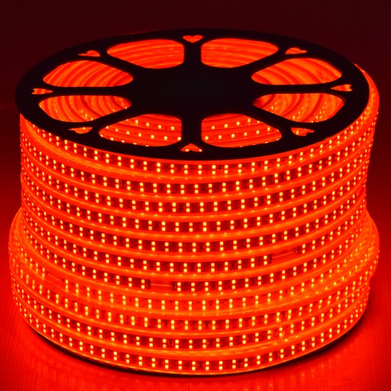 GLOBOSTAR® EPIWIDE 70514 Ταινία LED 24W/m 1560lm/m 120° DC 220-240V Αδιάβροχη IP65 180 x SMD2835 Chip/m Κόκκινο Dimmable - Epistar SMD Chip - M100 x Π1.6 x Υ0.7cm - 3 Χρόνια Εγγύηση