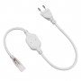GLOBOSTAR® EPISLIM-A 70520 Μεταλλάκτης Τροφοδοσίας 6A 1380W AC 220-240V σε DC 220-240V για έως 100 Μέτρα Ταινία LED Αδιάβροχο IP65 - Λευκό - Μ40.5 x Π2.5 x Υ1.5cm - 2 Χρόνια Εγγύηση