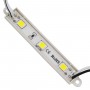 GLOBOSTAR® MODULARI 73701 Module LED 0.8W 80lm 120° DC 12V Αδιάβροχο IP66 3 x SMD5050 Chip Ψυχρό Λευκό 6000K Dimmable - Μ8.7 x Π1.3 x Υ0.5cm - Πακέτο 20 Τεμαχίων - 3 Χρόνια Εγγύηση