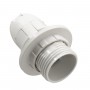 GLOBOSTAR® LAMPHOLDER 78962 Ντουί E14 με Ροδέλα IP20 Λευκό - Μ4.5 x Π4.5 x Υ5.6cm