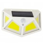 GLOBOSTAR® NOVAQ 71497 Προβολέας με Ανιχνευτή PIR / Αισθητήρα Κίνησης LED 10W 500lm 180° DC 5V με Φωτοβολταϊκό Panel 5V 0.3W & Επαναφορτιζόμενη Μπαταρία Li-ion 3.2V 1200mAh Αδιάβροχο IP65 Ψυχρό Λευκό 6000K - Sanan COB Chip - Λευκό - Μ13.6 x Π5.2 x Υ9.9cm - 2 Χρόνια Εγγύηση