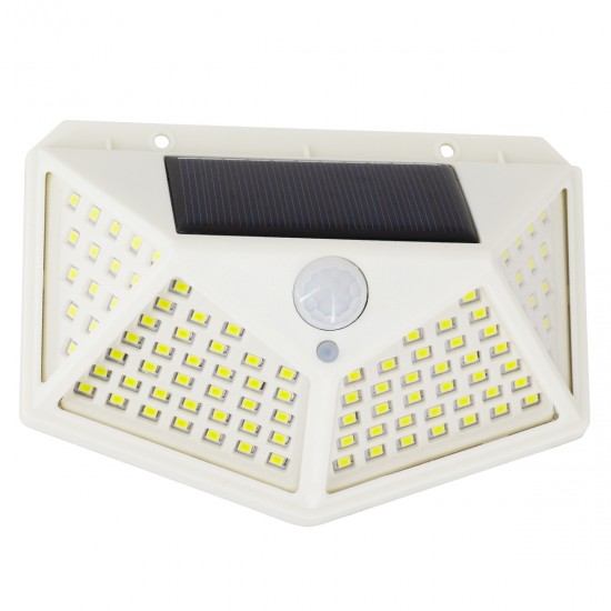 GLOBOSTAR® NOVAQ 71498 Προβολέας με Ανιχνευτή PIR / Αισθητήρα Κίνησης LED 10W 500lm 180° DC 5V με Φωτοβολταϊκό Panel 5V 0.3W & Επαναφορτιζόμενη Μπαταρία Li-ion 3.2V 1200mAh Αδιάβροχο IP65 Ψυχρό Λευκό 6000K - Sanan SMD Chip - Λευκό - Μ13.6 x Π5.2 x Υ9.9cm - 2 Χρόνια Εγγύηση