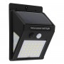 GLOBOSTAR® VELION 71501 Προβολέας με Ανιχνευτή PIR / Αισθητήρα Κίνησης LED 8W 400lm 180° DC 5V με Φωτοβολταϊκό Panel 5V 0.3W & Επαναφορτιζόμενη Μπαταρία Li-ion 3.2V 1200mAh Αδιάβροχο IP65 Ψυχρό Λευκό 6000K - Sanan SMD Chip - Μαύρο - Μ9.6 x Π4.8 x Υ12.4cm - 2 Χρόνια Εγγύηση