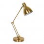 GLOBOSTAR® ZETO 00836 Μοντέρνο Επιτραπέζιο Φωτιστικό Πορτατίφ με Ντουί 1 x E27 AC 220-240V IP20 - Χρυσό - Μ17 x Π17 x Υ72cm