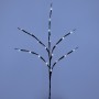 GLOBOSTAR® BRANCH 79800 Μοντέρνο Επιτραπέζιο Φωτιστικό LED 3W 300lm 360° με 2 x ΑΑ Μπαταρίες DC 3V IP20 Ψυχρό Λευκό 6000K - DIODE - Καφέ & Μπεζ - Μ62.5 x Π62.5 x Υ70cm - 2 Χρόνια Εγγύηση
