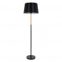 GLOBOSTAR® CEDAR 00827 Μοντέρνο Επιδαπέδιο Φωτιστικό με Ντουί 1 x E27 AC 220-240V IP20 - Μαύρο & Μπεζ - Μ40 x Π40 x Υ148cm