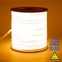 GLOBOSTAR® NEOTUBE 70586 Ταινία Neon Flex LED 12W/m 720lm/m 360° DC 24V Αδιάβροχο IP65 120 x SMD2835 Chip/m Ultra Θερμό Λευκό 2200K Dimmable - Sanan SMD Chip - Μ100 x Π1.3 x Υ1.3cm - 3 Χρόνια Εγγύηση