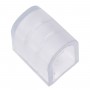 GLOBOSTAR® NEOVALE-B 70616 Τερματική Τάπα για Neon Flex LED Αδιάβροχο IP65 - Διάφανο - Μ2.4 x Π2.2 x Υ1.6cm