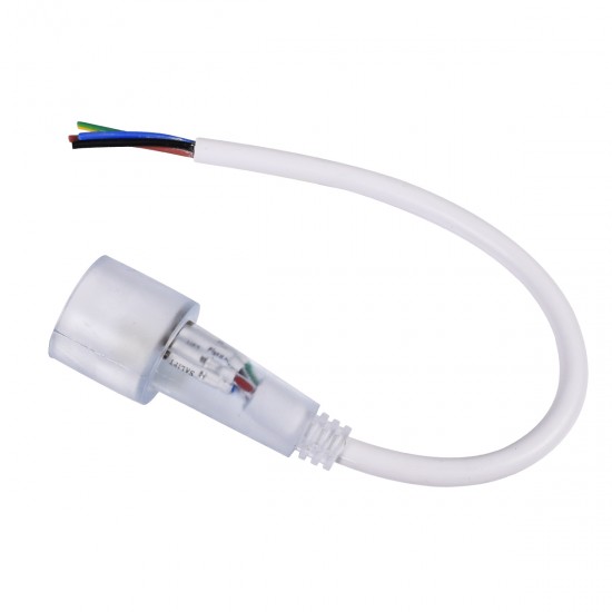 GLOBOSTAR® NEOTUBE-B 70634 Σύνδεσμος για Neon Flex LED Αδιάβροχο IP65 - Διάφανο - Μ22.5 x Π2.4 x Υ1.8cm