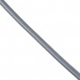 GloboStar® 77612 Στρογγυλό Υφασμάτινο Καλώδιο 1m 2 x 0.75mm² Ασημί