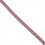 GloboStar® 77614 Στρογγυλό Υφασμάτινο Καλώδιο 1m 2 x 0.75mm² Dublo Άσπρο Κόκκινο
