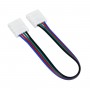 GLOBOSTAR® STRIPCON 70733 Ταχυσύνδεσμος για RGB Ταινία LED 10mm σε 10mm Σύνδεσμο IP20 - Λευκό - Μ18 x Π1.5 x Υ0.5cm