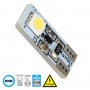 GloboStar® T10 W5W 81087 Λάμπα Αυτοκίνητου  2rd Generation Can-Bus Series LED 2 SMD 5050 1.2W 40lm 360° DC 12V IP20 Ψυχρό Λευκό 6000K