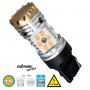 GloboStar® 81150 Λάμπα Αυτοκίνητου T20 - 7440 - W21W 3rd Generation Can-Bus Extreme Series LED 30 SMD 3030 24W 2880lm 360° DC 12V IP20 Πορτοκαλί