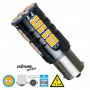 GloboStar® 1156 - BA15S - P21W 81251 Λάμπα Αυτοκίνητου  3rd Generation Can-Bus Extreme Series LED 66 SMD 3030 19W 2100lm 360° DC 12V IP20 Πορτοκαλί