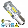 GLOBOSTAR® BA9S-T4W 81295 Λάμπα Ba9S T4W CANbus LED 3.5W 760lm 360° DC 12V IP20 Ψυχρό Λευκό 6000K - 16 x CREE XBD Chip - Μ1.1 x Π1.1 x Υ4cm - 1 Χρόνο Εγγύηση