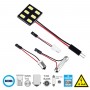 GloboStar® 81401 Λάμπα Αυτοκινήτου LED PCB PLATE - T10 - W5W - BA9S - T4W - FESTOON - C5W 1st Generation Can-Bus Series LED 6 SMD 5630 1.2W 240lm 120° DC 12V IP20 Ψυχρό Λευκό 6000K