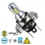 GloboStar® 81435 Λάμπα Αυτοκίνητου H4 3rd Generation Can-Bus Extreme Series LED 16 CREE XBD 3.5W 760lm 360° DC 12V IP20 Ψυχρό Λευκό 6000K