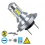GLOBOSTAR® H7 81436 Λάμπα H7 CANbus LED 3.5W 760lm 360° DC 12V IP20 Ψυχρό Λευκό 6000K - 16 x CREE XBD Chip - Μ3.4 x Π3.4 x Υ5.7cm - 1 Χρόνο Εγγύηση