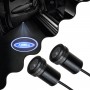 GloboStar® 81611 LAND ROVER Ghost Car Brand Logo Projector - Προτζέκτορας Προβολής Μάρκας Αυτοκινήτου LED CREE XHP35 3W 240lm 120° DC 12V IP20 Ψυχρό Λευκό 6000K