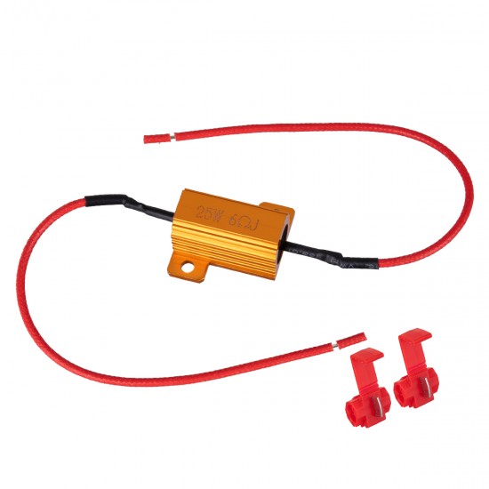 GloboStar® 81641 Βατική Αντίσταση Ακύρωσης Ένδειξης Βλάβης Can-Bus 25W 6 Ohm